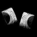 An exotic pair of platinum and diamond Savannah hoop earrings by Michael Bondanza, set with .72ct of diamonds.