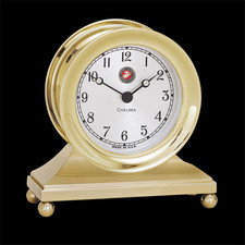Chelsea Clocks US Marine Corps Constitution Clock in Brass