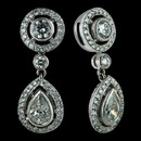 Powerful and classic drop earrings by Durnell in a scale equally suitable for a fine, daytime wardrobe or an elegant evening occasion.  Also low-profile on the ear for comfort and attractiveness of wear.