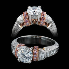 Michael Beaudry pink diamond Novi design ring