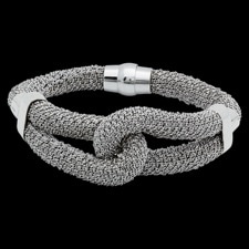 Peter Storm intertwine silver silk bracelet