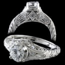 Beautiful Edwardian era style diamond ring. The ring is filigree and all hand carving. Ring is made to hold a 3/8ct to 1.25ct diamond. Set with .24ct of VS F-F ideal cut diamonds.  Available in 18kt and 14kt white or yellow gold. This ring is "die struck" and the finest made. Everybody love this! Made in America.