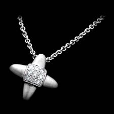Chris Correia platinum Diamond Cross Necklace