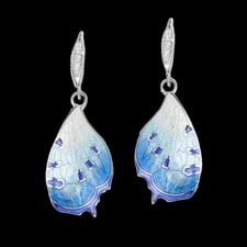 Nicole Barr enamel butterfly wings earrings
