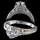 Just a real beautiful ring. Edwardian era design from the original molds/dies. This lovely hand carved filigree ring is set with .12ct of VS F ideal cut diamonds. The ring is made to hold  1 3/8ct to 1.25ct. (center diamond not included) 7.1mm taper. Available in 18kt & 14kt white or yellow gold.  Handmade in the USA!!