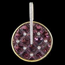 Bellarri Rhodolite diamond pendant