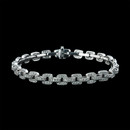 This is a stunning 18k diamond link bracelet from Beverley K.  The pave diamond links have a total weight of 1.50ctw.   