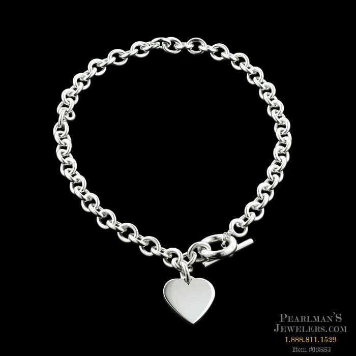 Dorfman Silver Heart Necklace 