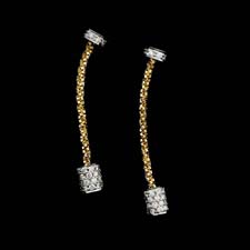 Yuri Ichihashi 18 kt gold earrings with diamonds