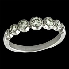 Estate Jewelry Platinum Diamond 7 stone Ring