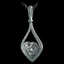 Love's Perfect Expression - Durnell's Heart-shaped diamond pendant in a forever design. 
.76ct Diamond Heart Centerpiece. Platinum, .68tw RBC pave set.  Don't forget the diamond chain!