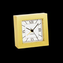 Wake up to the sight and sound of an exceptional Chelsea timepiece. Our square Desk alarm is ideal for the bedroom or office. With handsome sleek styling that compliments any decor this forged brass cased clock features a precision German quartz movement and includes an easy to set alarm function. A pristine white dial with Roman numerals completes this unique timepiece. The clock has a 3 inch dial and has overall measurements of 3.5 inches high by 3 3/8 wide by 1 3/4 inches deep. The clock weighs 2 pounds. This clock has a precision German quartz movement with a two year warranty. The clock is also available in nickle plated brass. 