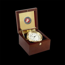 Chelsea Clocks US Marine Corps Boardroom Clock in Brass