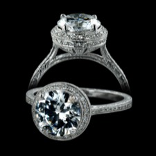 Beverley K 18kt white gold pave set diamond ring
