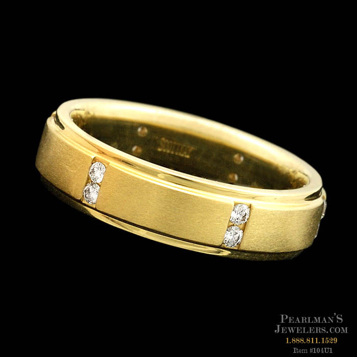 Scott Kay for Men 18k Wedding Ring By Scott Kay