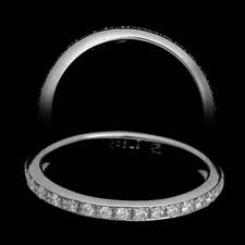 Pearlman's Bridal Platinum pave diamond wedding band