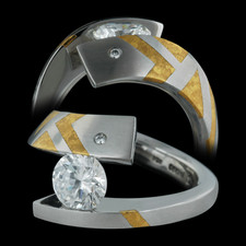 Steven Kretchmer NH Platinum & 24k gold ring