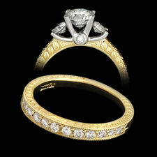 Scott Kay 19k gold & platinum engagement ring