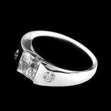 Michael Bondanza Platinum side diamonds ring