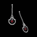 Stunning 18kt white gold Beverley K diamond and ruby drop earrings with .71ctw diamonds and .62ctw rubies.