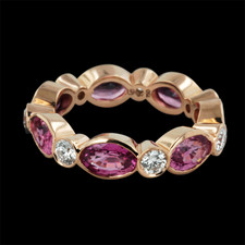 Gumuchian hot pink and purple sapphire ring