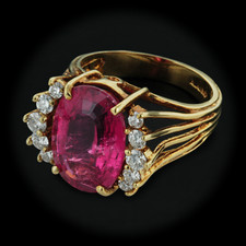 Closeout Jewelry Rubellite Tourmaline Ring