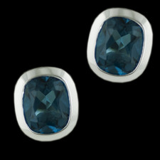 Bastian Inverun earrings sterling blue topaz