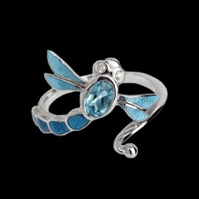 Nicole Barr Blue Dragonfly Ring