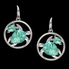 Nicole Barr silver Turtle earrings