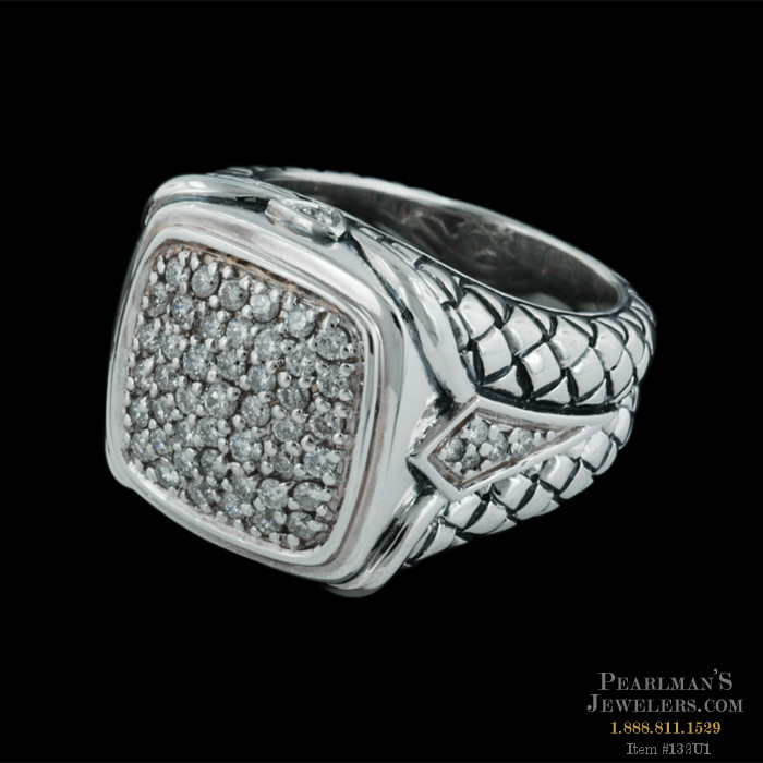 Closeout Jewelry Scott Kay Sterling Silver And Diamond Ring
