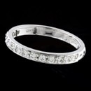 A gorgeous Gumuchian platinum half round diamond eternity band. There are 15 round diamonds with a total carat weight of 0.30tcw. The color of the stones are H with a clarity of SI1. The width of the ring is 2.5mm. This ring can be made with diamonds going all the way around, or diamond going a quarter of the way around, it's totally up to you. This ring is the matching band to the Eiffel Tower ring and 27J1. This can be made in 18k gold as well.