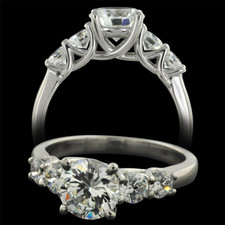 Pearlman's Bridal Platnum five stone diamond engagement ring