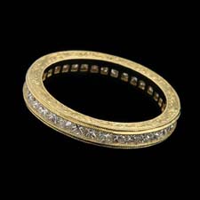 Michael Beaudry 18k yellow gold eternity wedding ring