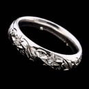 This Charles Green hand-carved 18kt white gold wedding band shines with .27ct of diamonds. The ring is 6.0mm wide. This is the finest handmade die struck ring made and will last forever.  Platinum and 18kt yellow gold available.