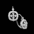 These regal 18k white gold Beverley K. dangling earrings shine with .45ct in diamonds.