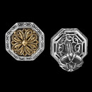 Scott Kay Mens Small Octagon cuff links with Filigree Center. The cufflinks are sterling silver. 