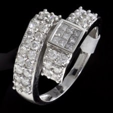 Estate Jewelry Diamond hug wedding ring