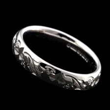 Charles Green Engraved wedding band with 