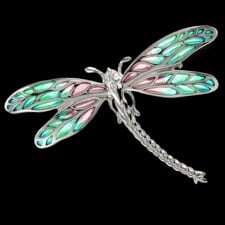 Nicole Barr Turquoise Dragonfly Brooch pendant