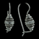 These are the Michael B Acorn wire earrings.  Unique design includes .64ctw of pave diamonds set in platinum.   