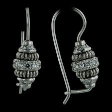 Michael B. Acorn wire diamond earrings