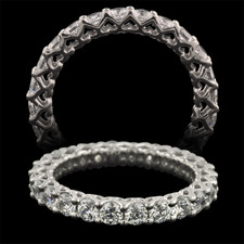 Pearlman's Bridal Platinum shared diamond eternity ring