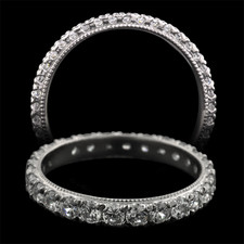 Pearlman's Bridal Platinum diamond eternity ring