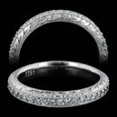 This beautiful Michael Beaudry platinum eternity ring shines with a full circle of diamonds .40ctw to .50ctw. This was a custom created piece, 3.45mm width, Finger Size 6.5 in stock