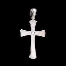 Religious Jewelry Charles Green 18kt cross with diamond