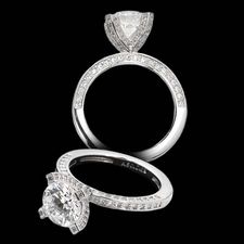 Alex Soldier Ladies platinum and diamond engagement ring.