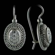 Michael B. platinum diamond earrings