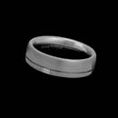 Designed by Christian Bauer, this classy 6.0mm platinum wedding band features a bezel-set .04ct diamond. Also available in 18K white and yellow gold.