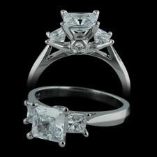 Scott Kay Scott Kay three stone engagement ring for princess cuts