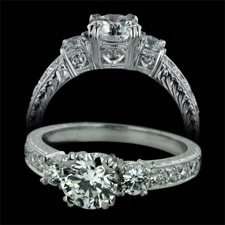 Beverley K Platinum diamond engagement ring Beverly K